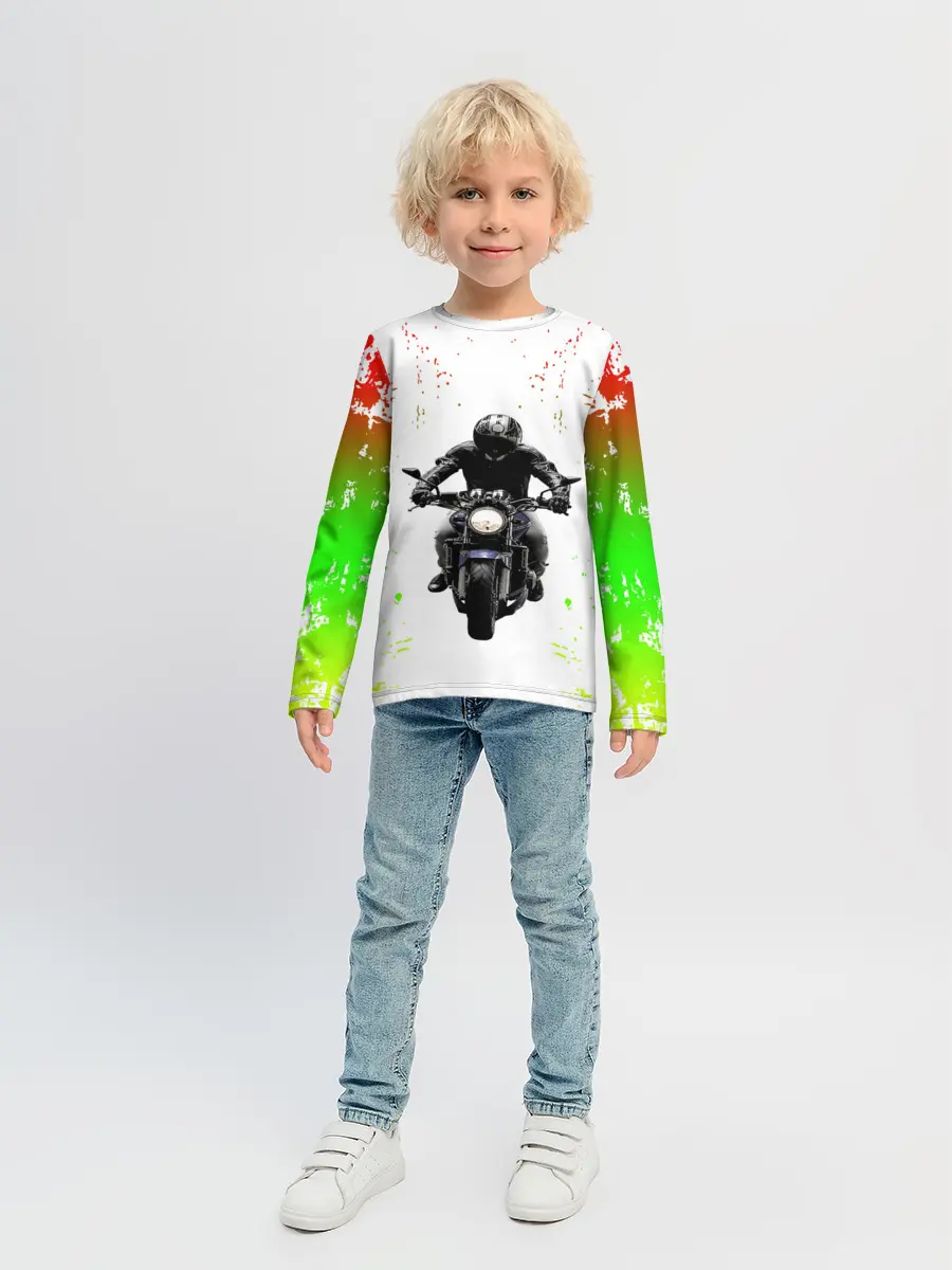 Детский лонгслив / МОТОЦИКЛЫ