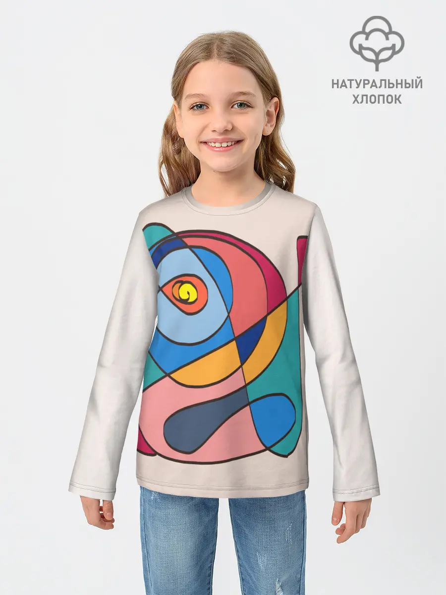 Детский лонгслив / Абстракция полет фантазии