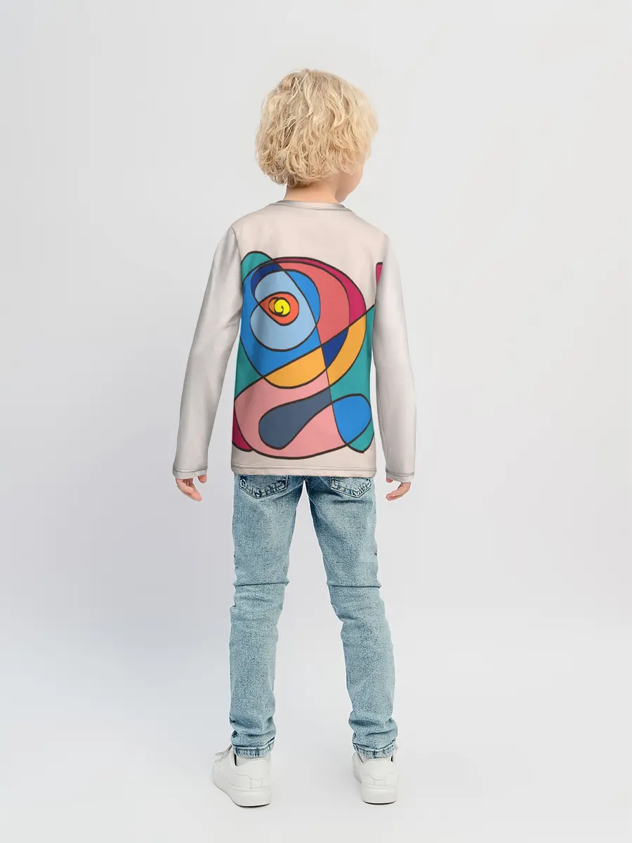 Детский лонгслив / Абстракция полет фантазии