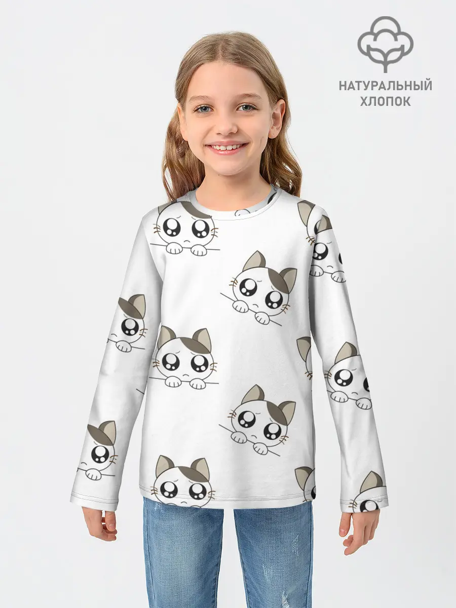Детский лонгслив / Котята