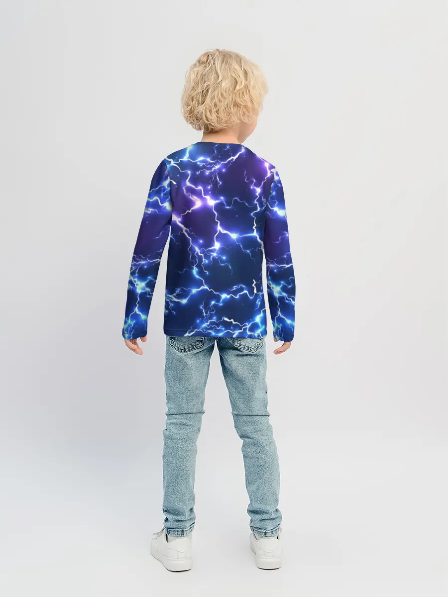 Детский лонгслив / Молнии | Flash