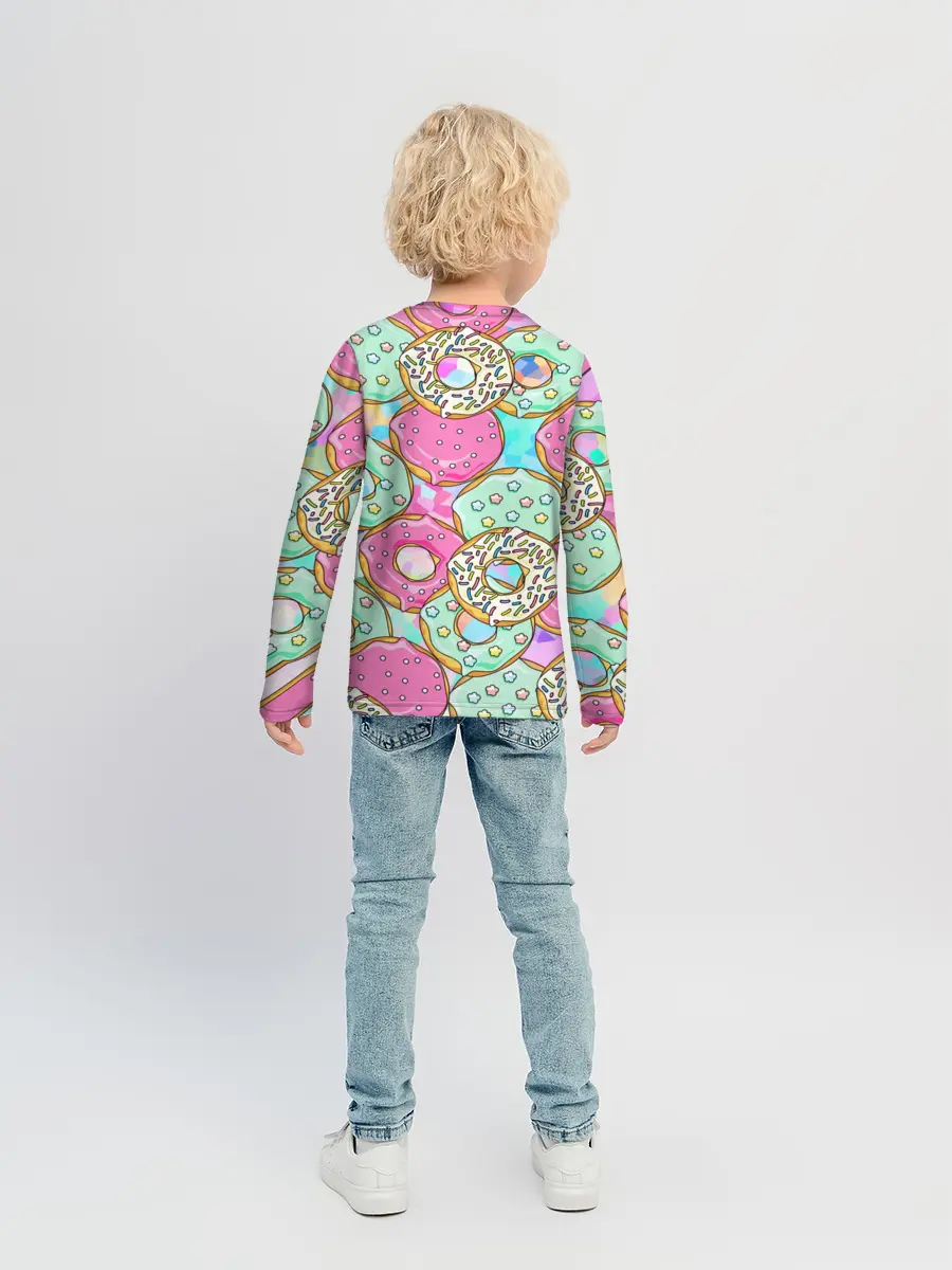 Детский лонгслив / Пончики