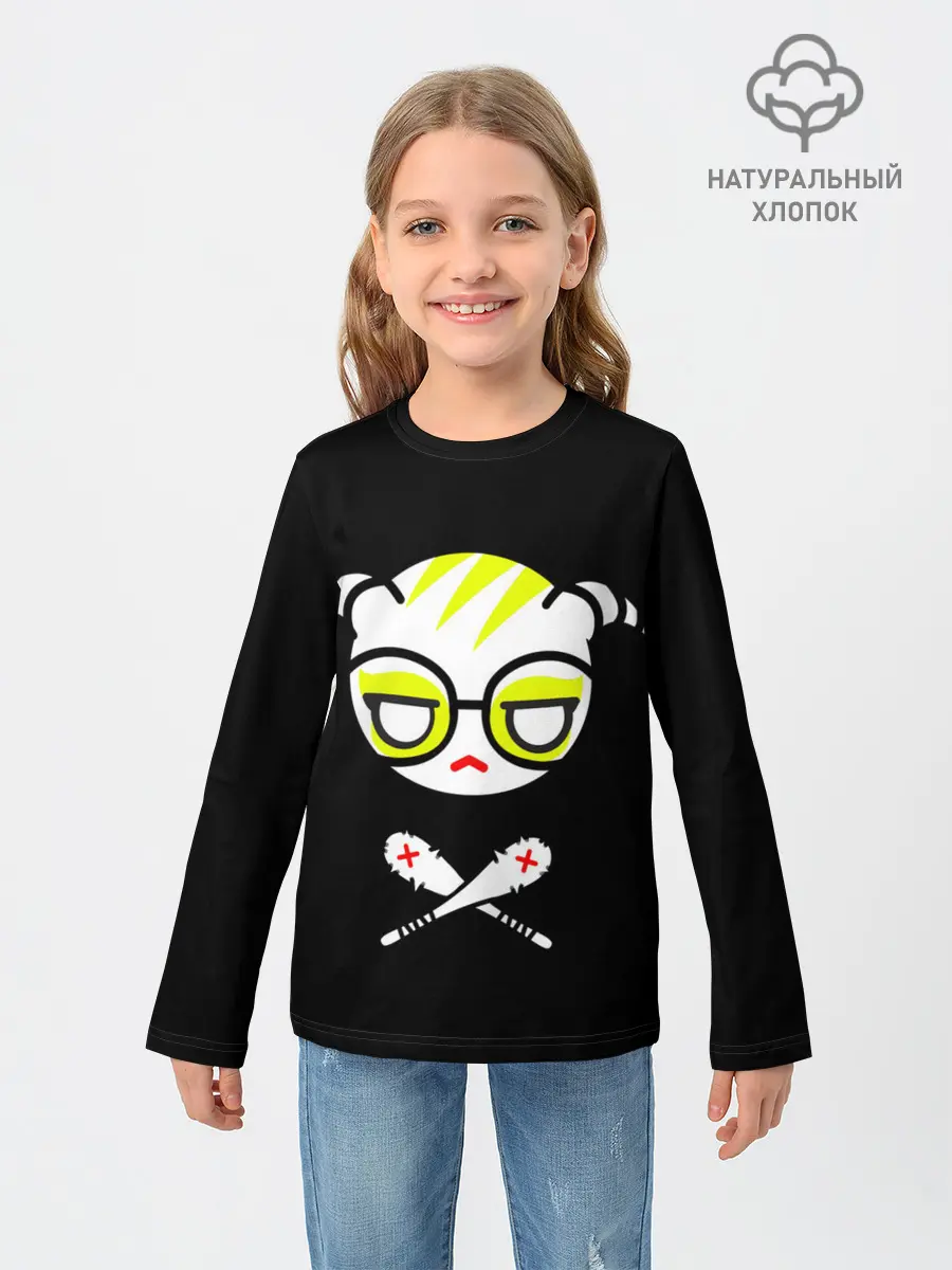 Детский лонгслив / Стильное Аниме лого
