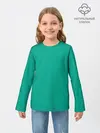 Детский лонгслив / Зеленый
