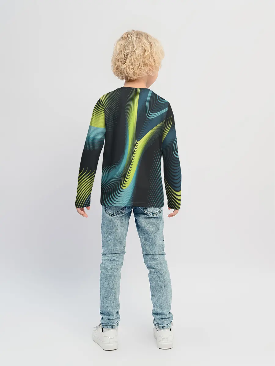 Детский лонгслив / Wave