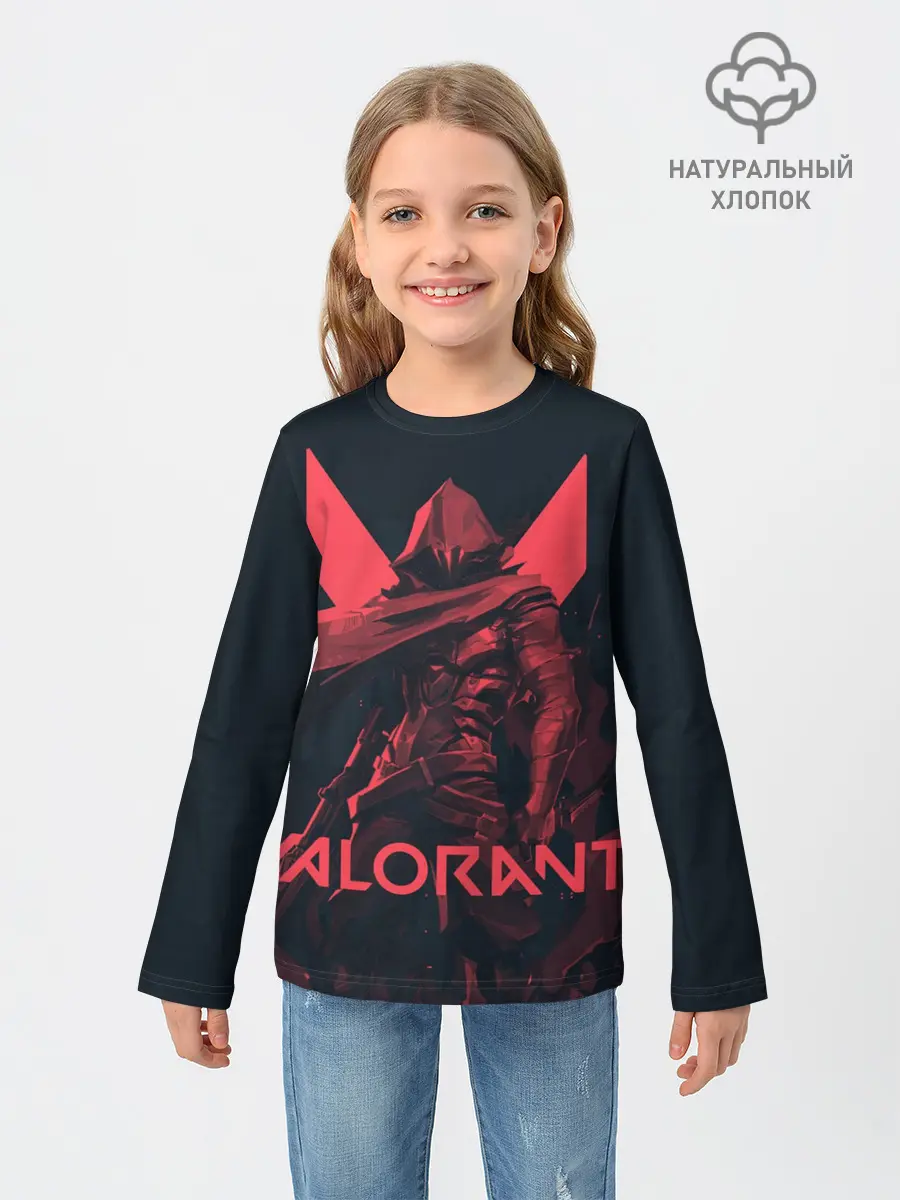 Детский лонгслив / VALORANT OMEN