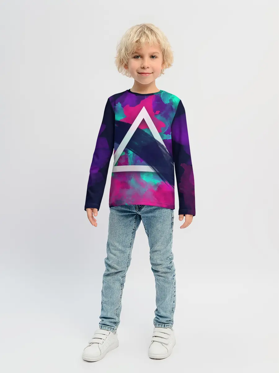 Детский лонгслив / Абстракция