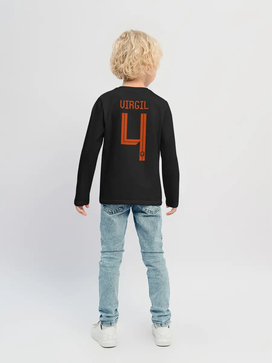 Детский лонгслив / Van Dijk away EURO 2020