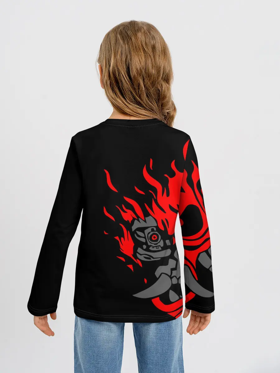 Детский лонгслив / CYBERPUNK 2077 SAMURAI | САМУРАЙ