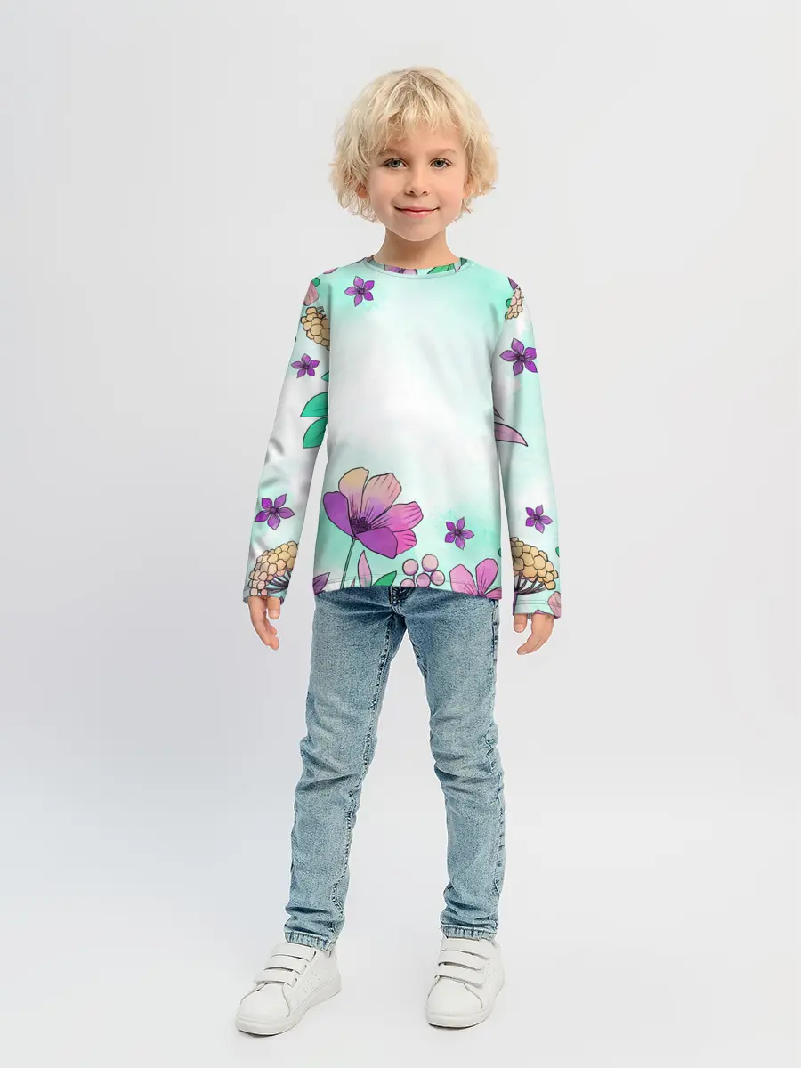 Детский лонгслив / Нежность полей