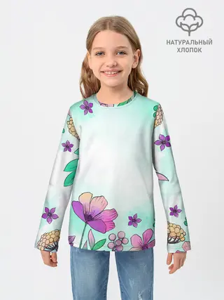 Детский лонгслив / Нежность полей