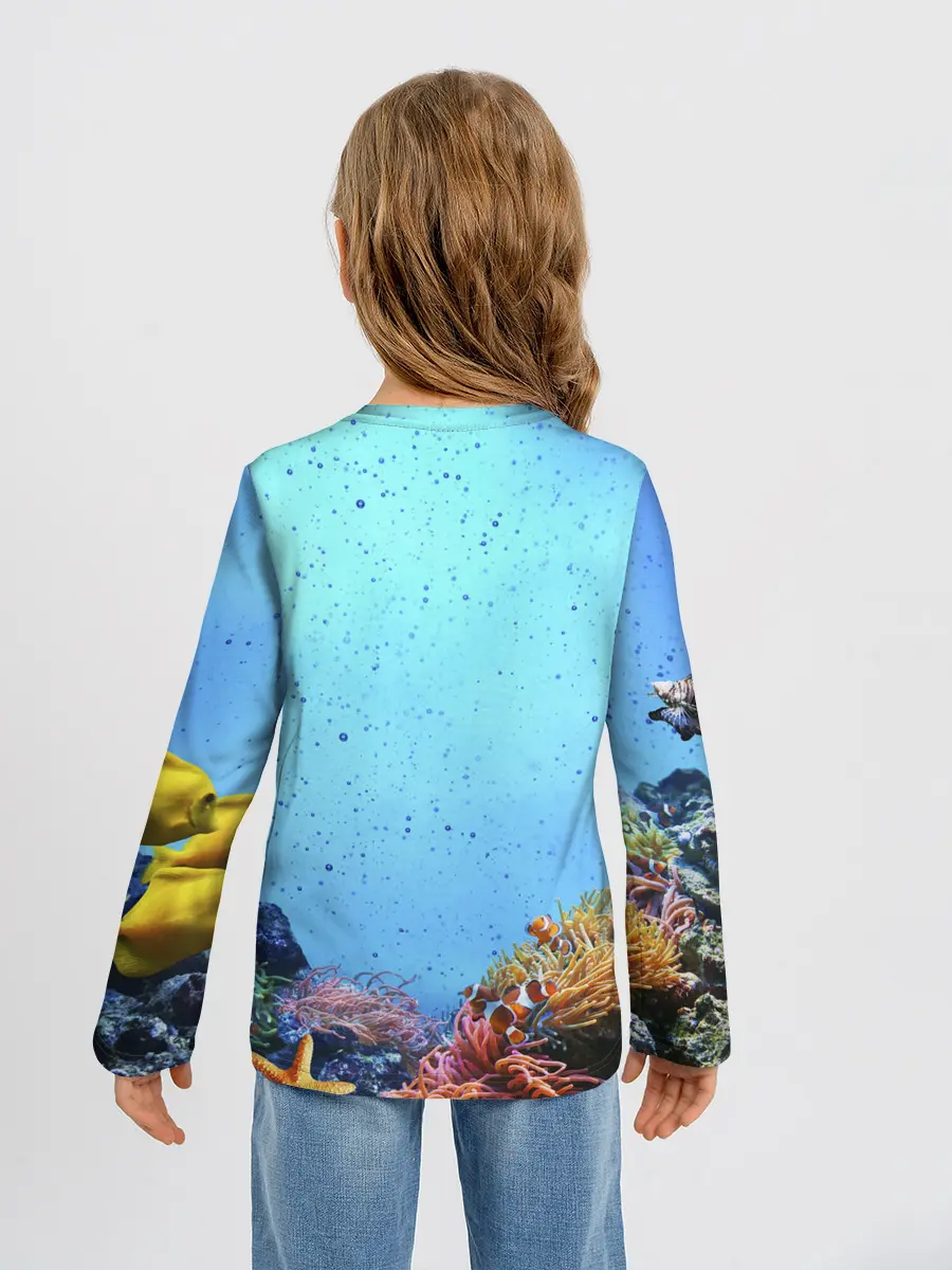 Детский лонгслив / Подводный мир