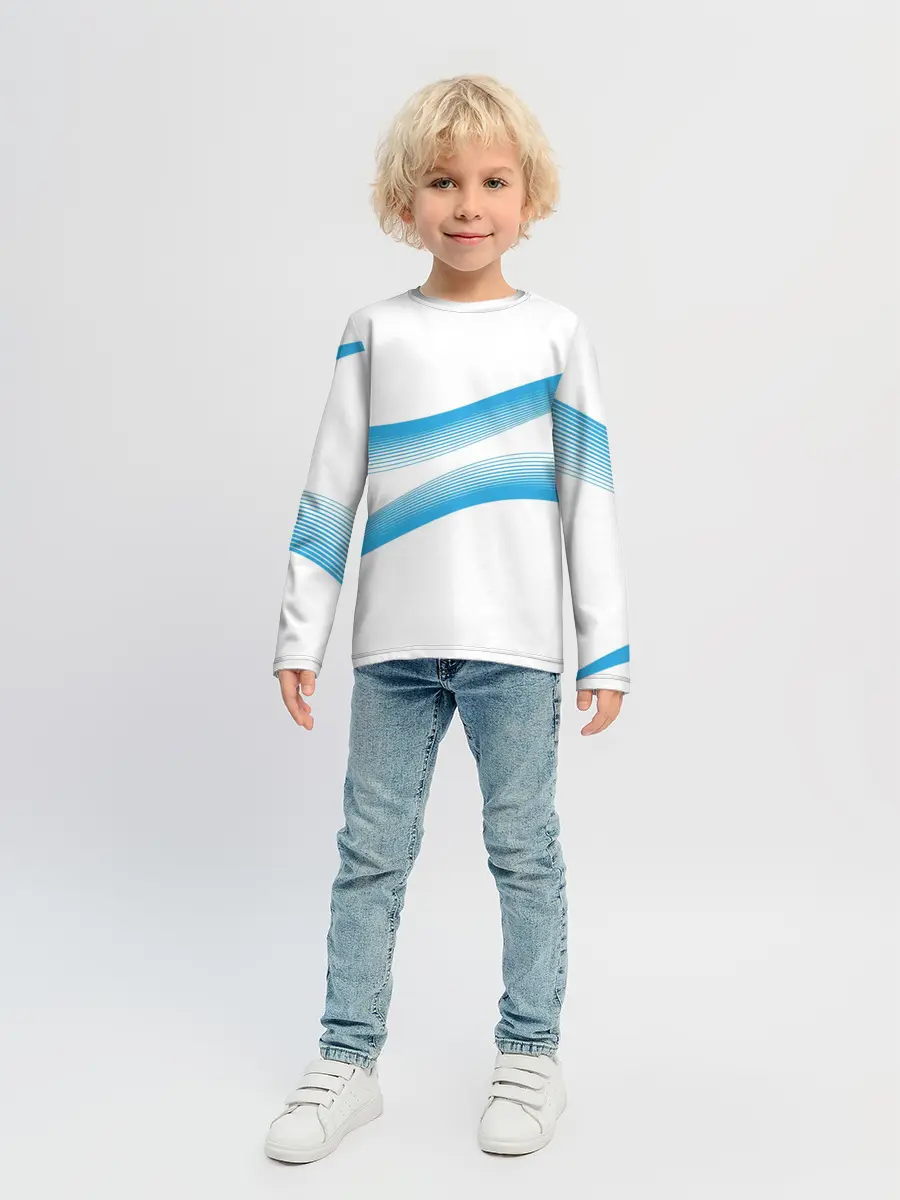 Детский лонгслив / Волны