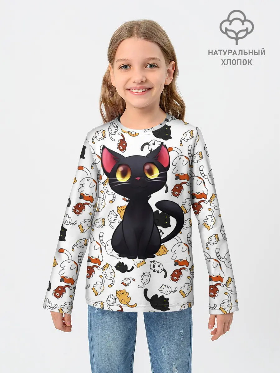Детский лонгслив / Котэ | Котята
