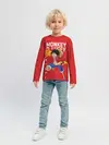 Детский лонгслив / Monkey D. Luffy на красном
