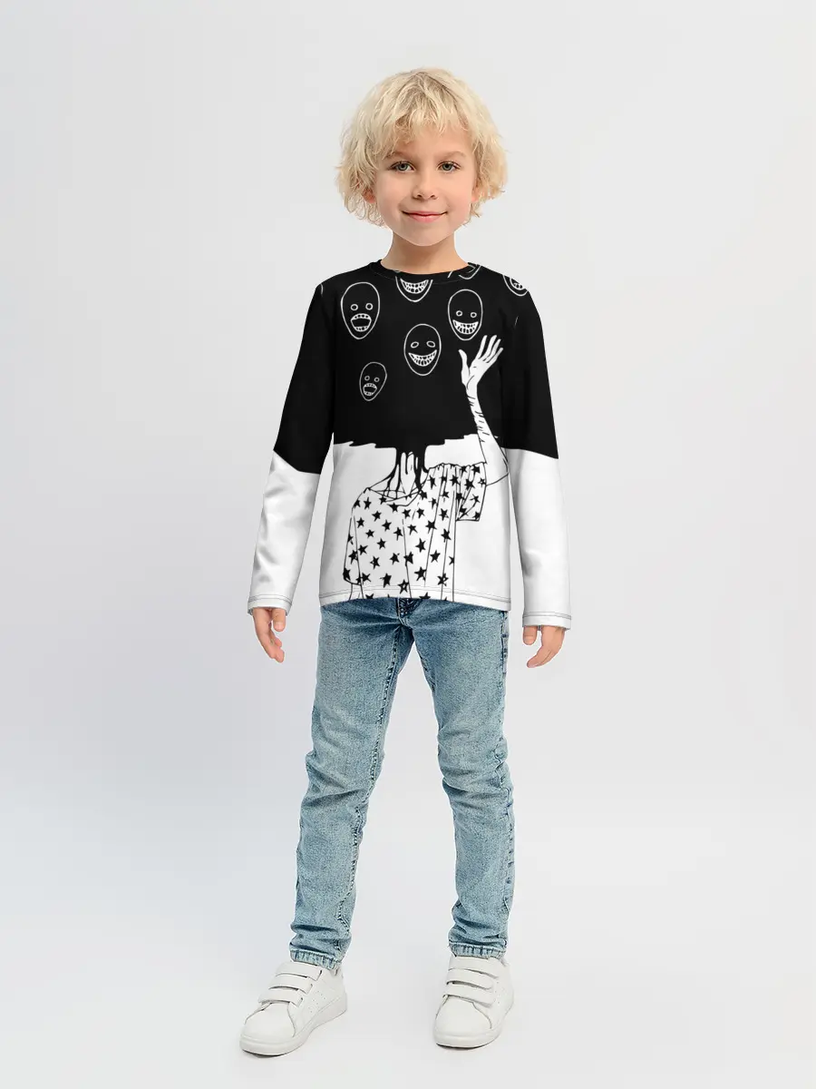 Детский лонгслив / Многоликий | Multi face