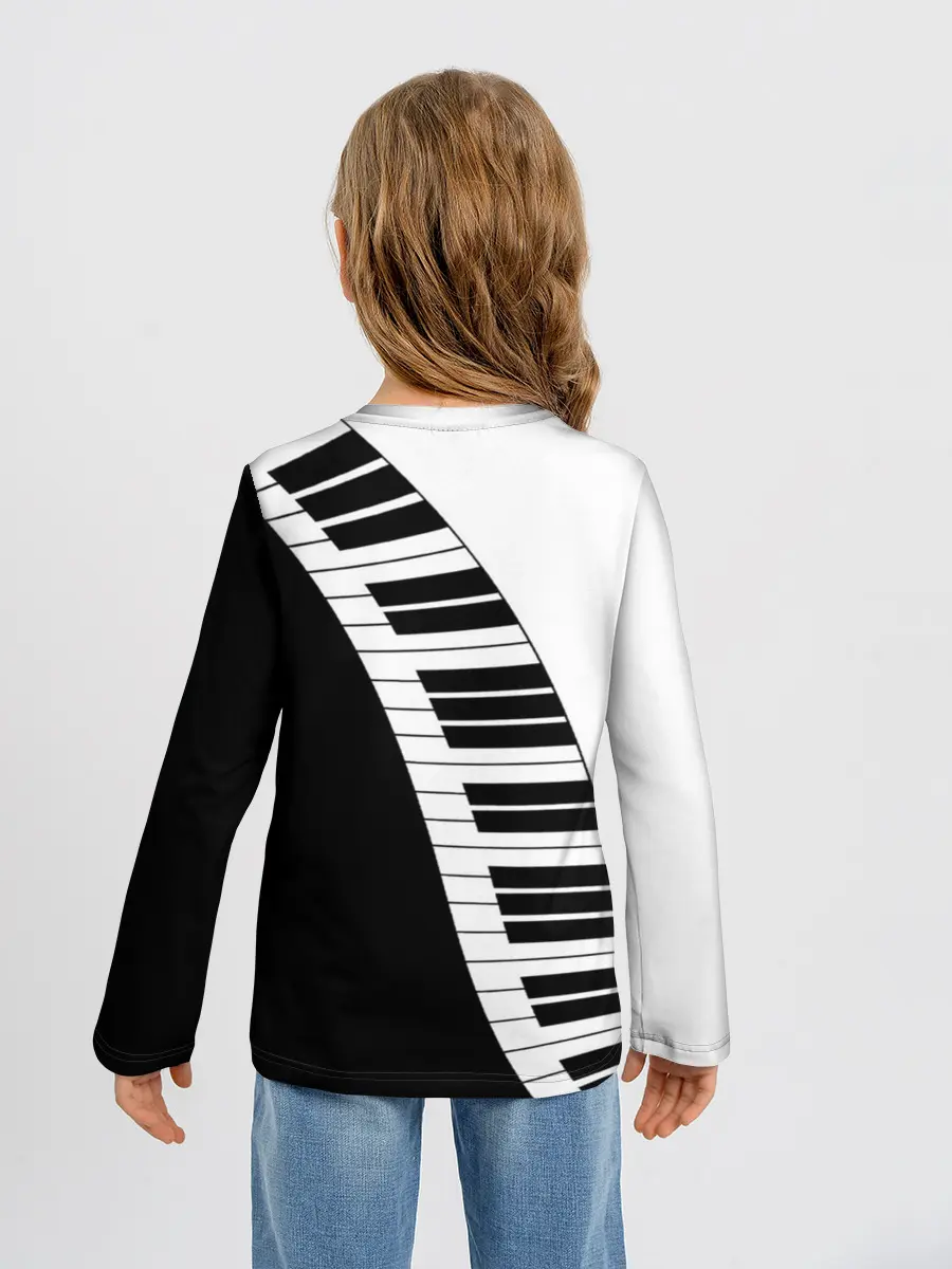 Детский лонгслив / Piano | Пианино