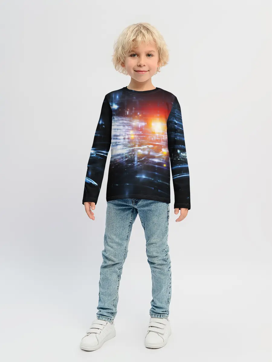 Детский лонгслив / DIGITAL ABSTRACTION