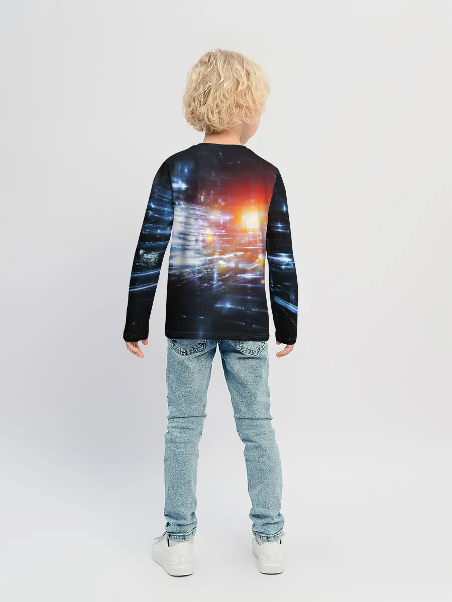 Детский лонгслив / DIGITAL ABSTRACTION