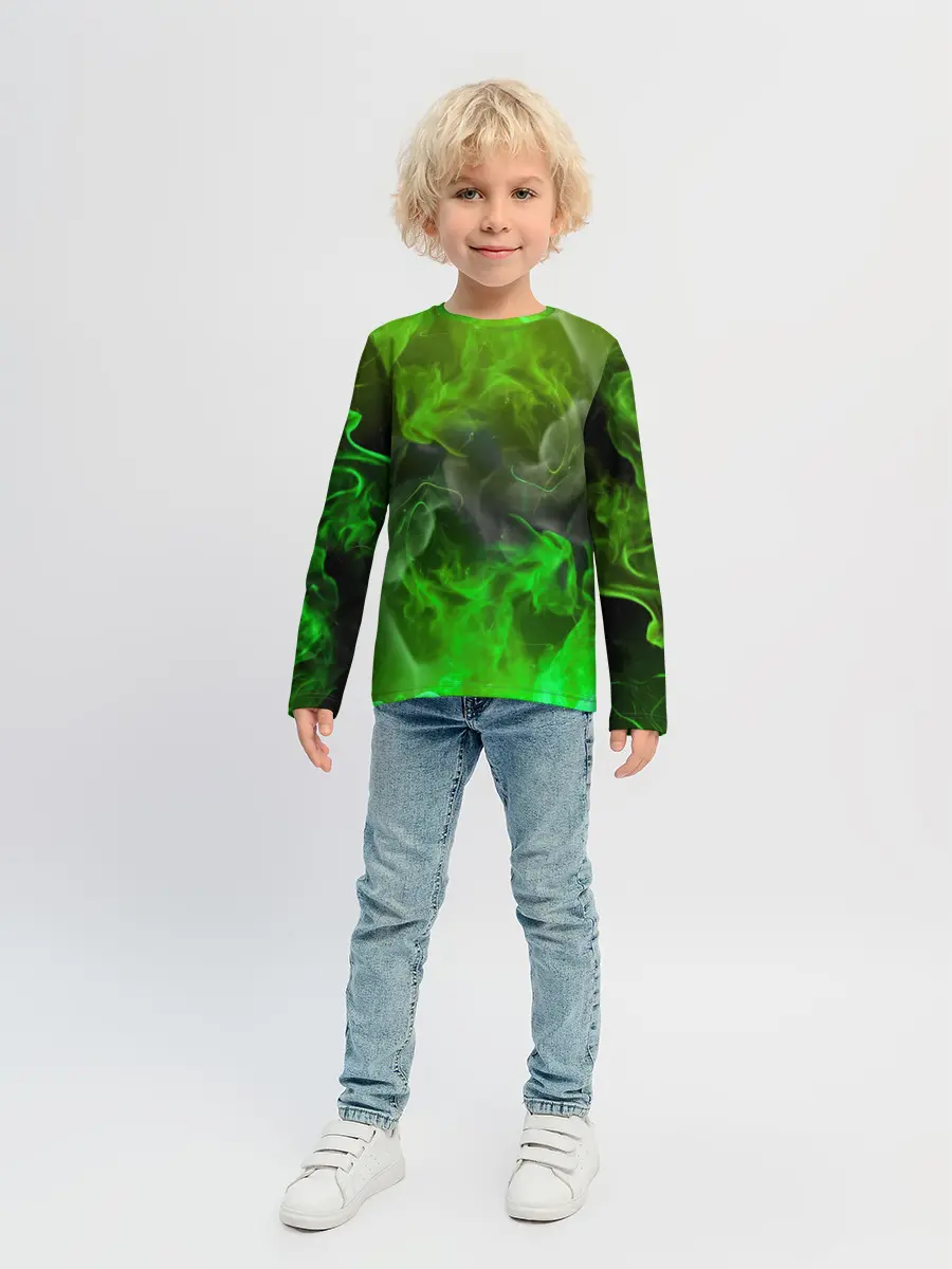 Детский лонгслив / ЗЕЛЁНЫЙ ОГОНЬ