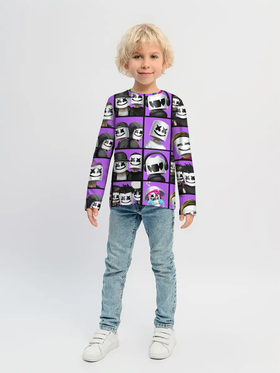 Детский лонгслив / Marshmello Style