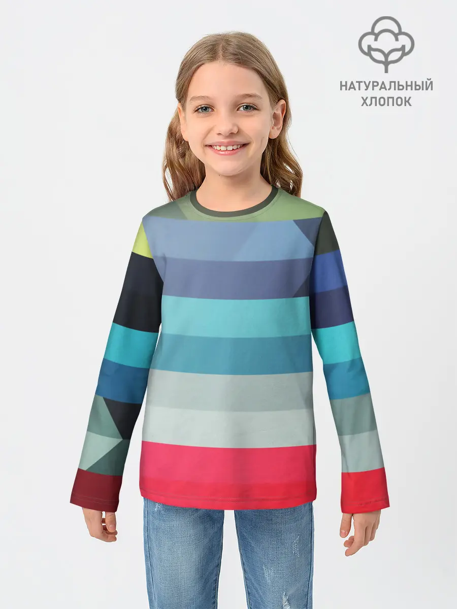 Детский лонгслив / ТЕКСТУРА ЛИНИИ