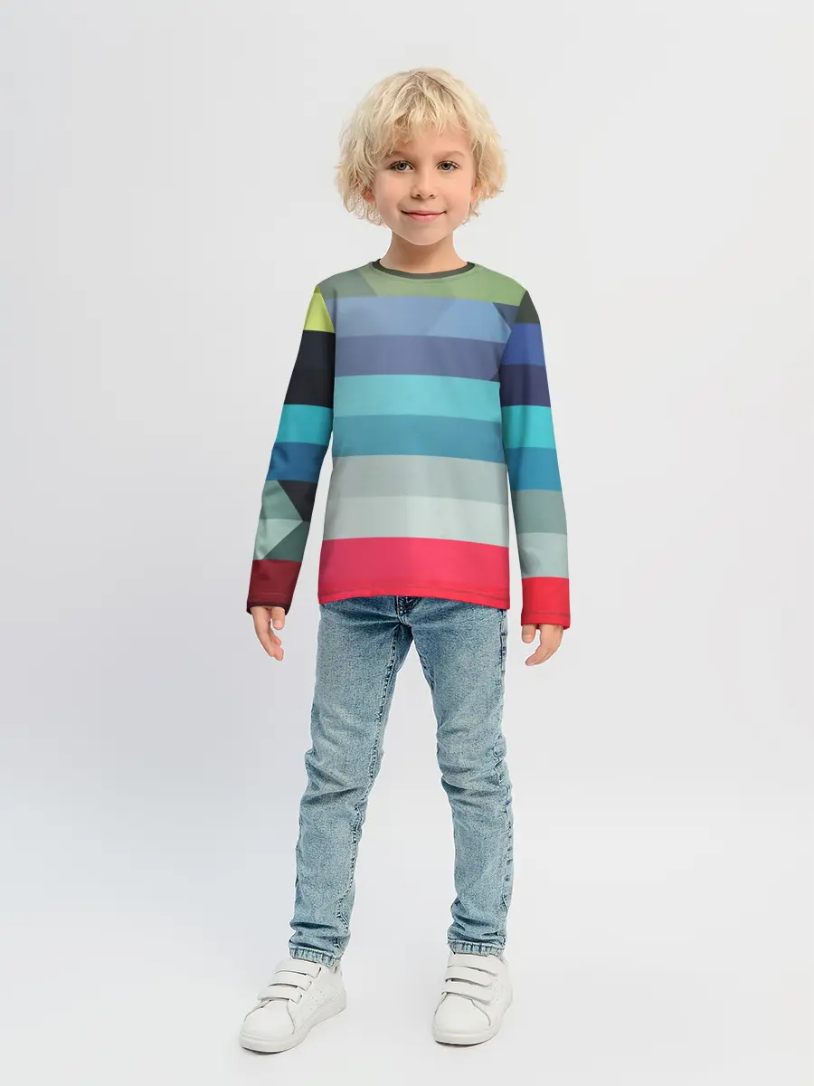 Детский лонгслив / ТЕКСТУРА ЛИНИИ