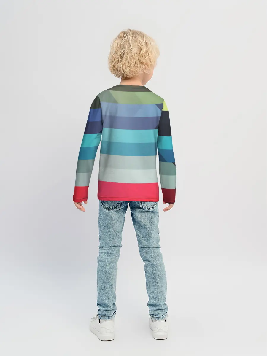 Детский лонгслив / ТЕКСТУРА ЛИНИИ