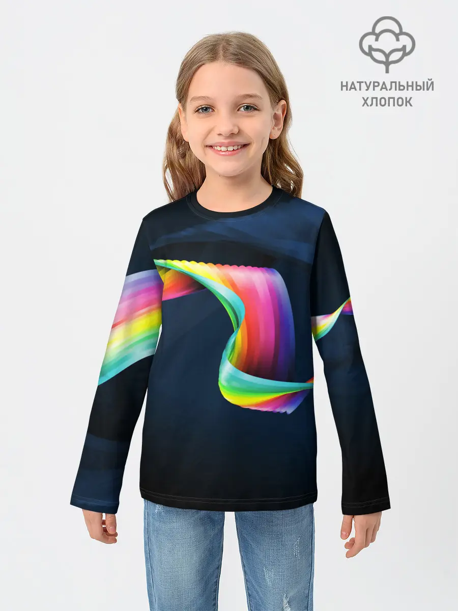 Детский лонгслив / OPTICAL ABSTRACT