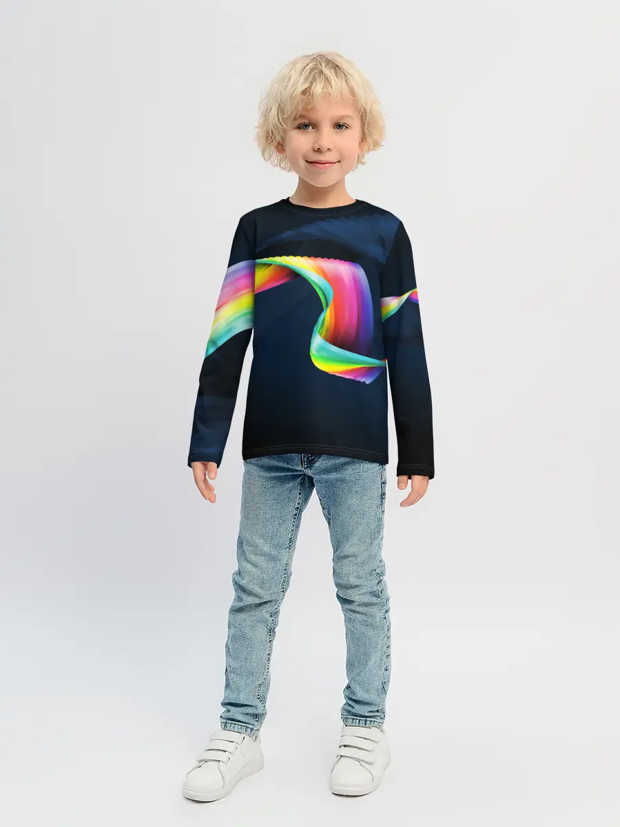 Детский лонгслив / OPTICAL ABSTRACT