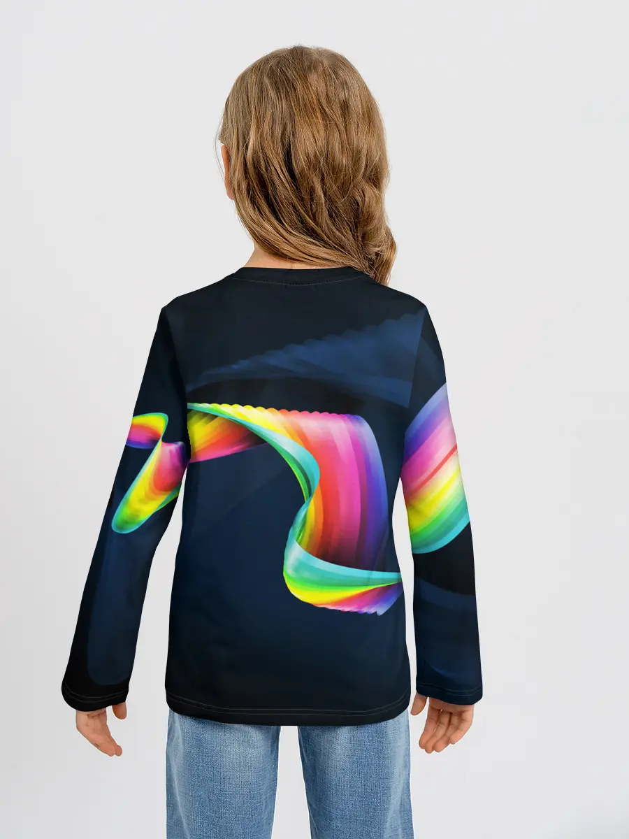 Детский лонгслив / OPTICAL ABSTRACT