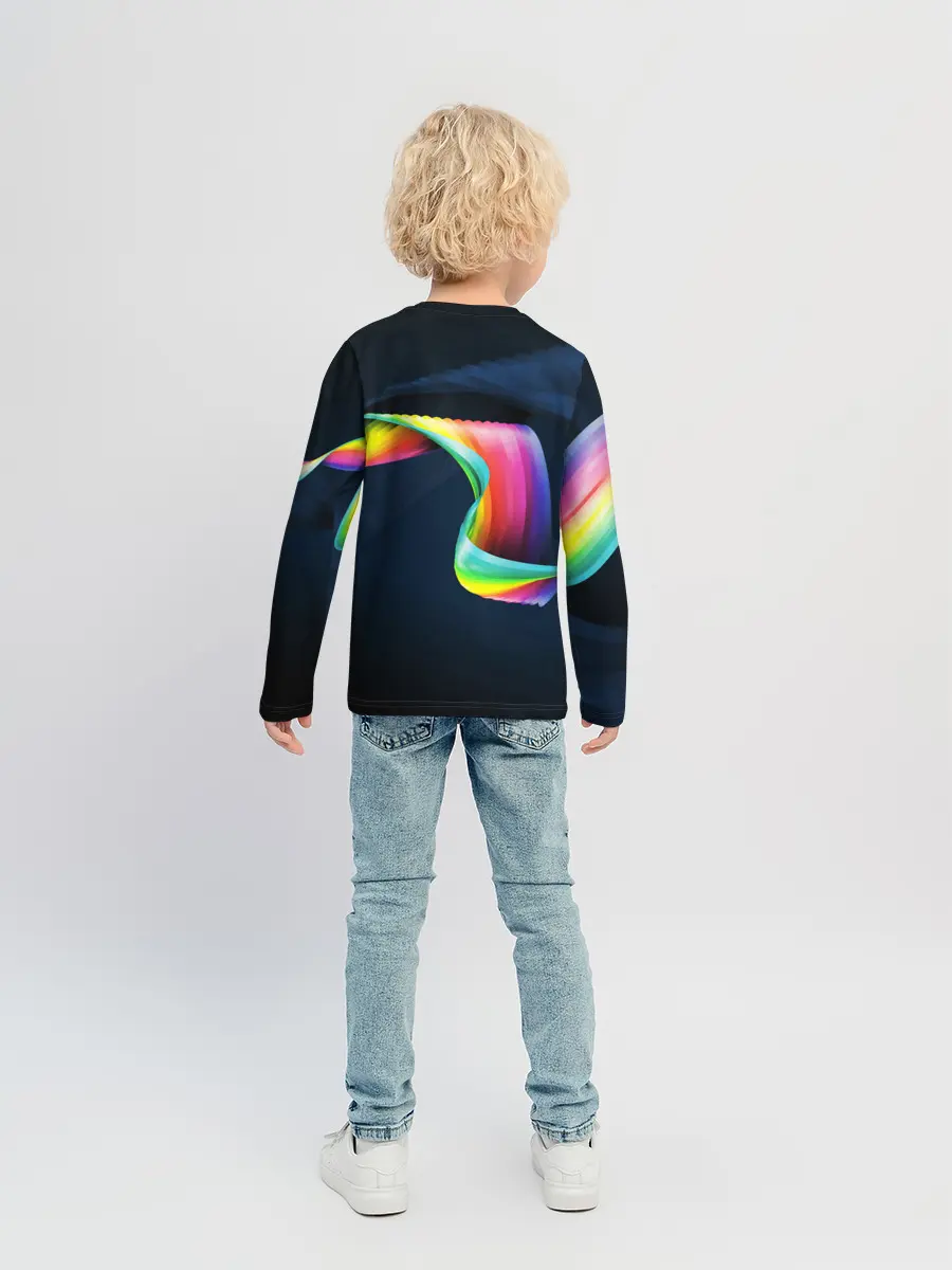 Детский лонгслив / OPTICAL ABSTRACT