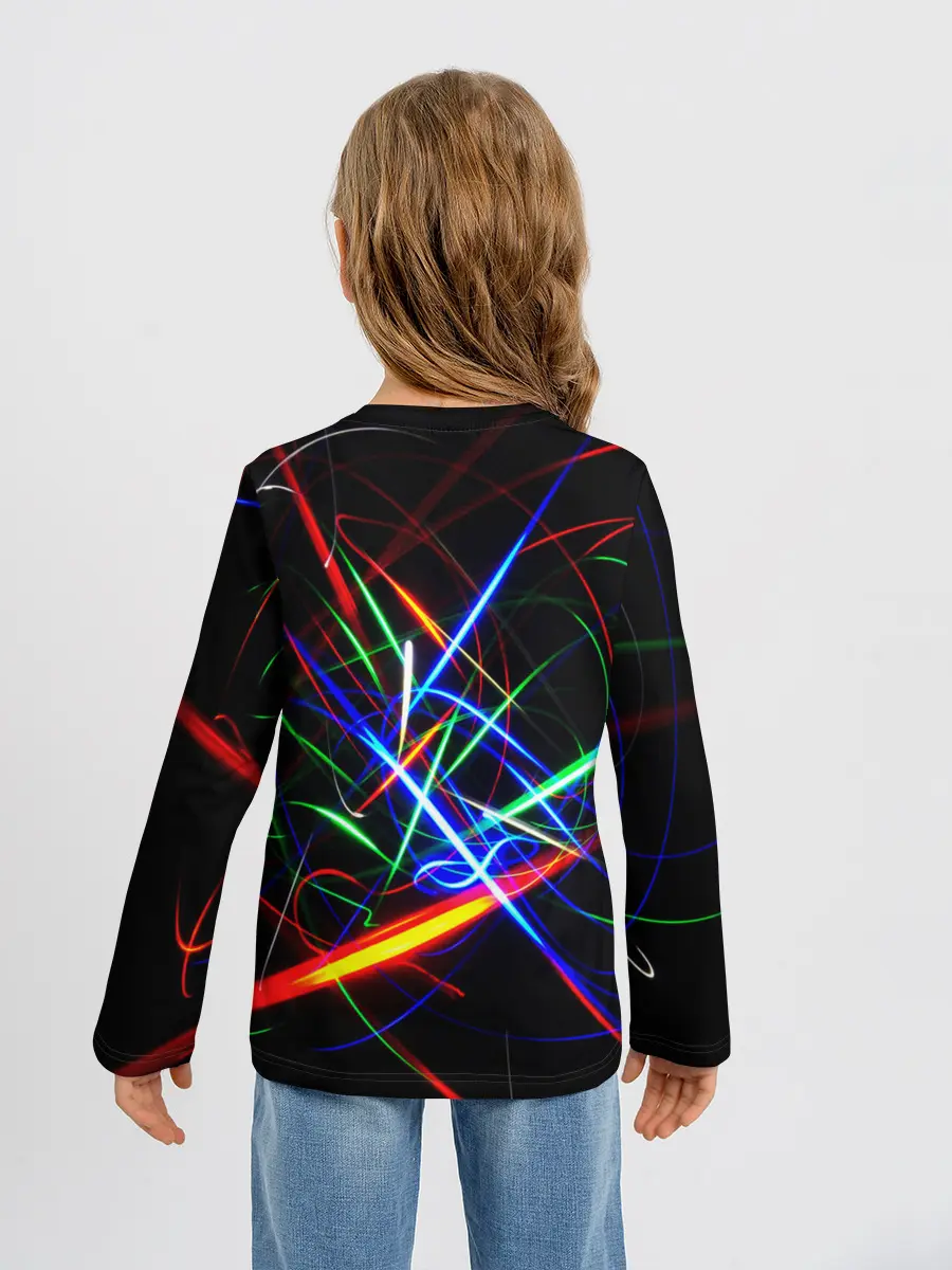 Детский лонгслив / ФРАКТАЛЬНЫЕ ИСКРЫ