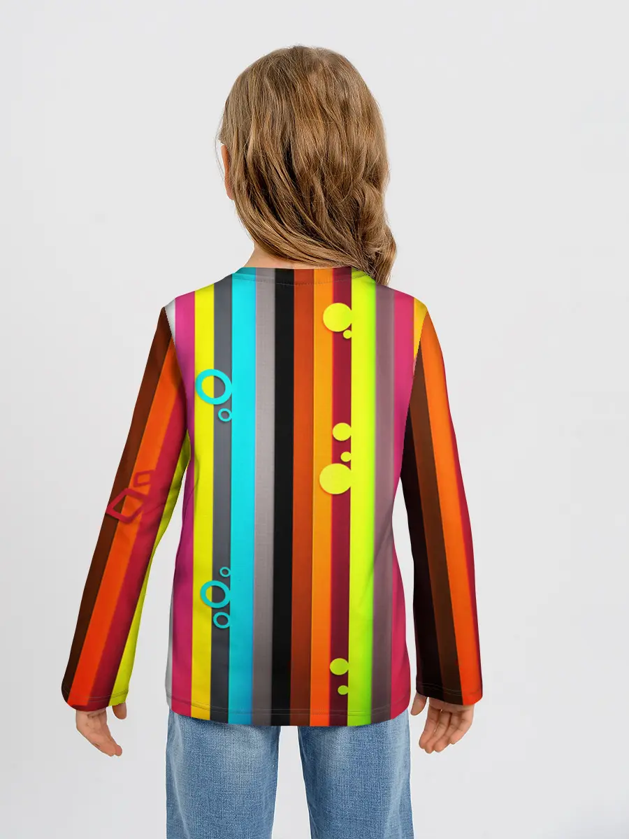 Детский лонгслив / РАДУЖНАЯ ГЕОМЕТРИЯ