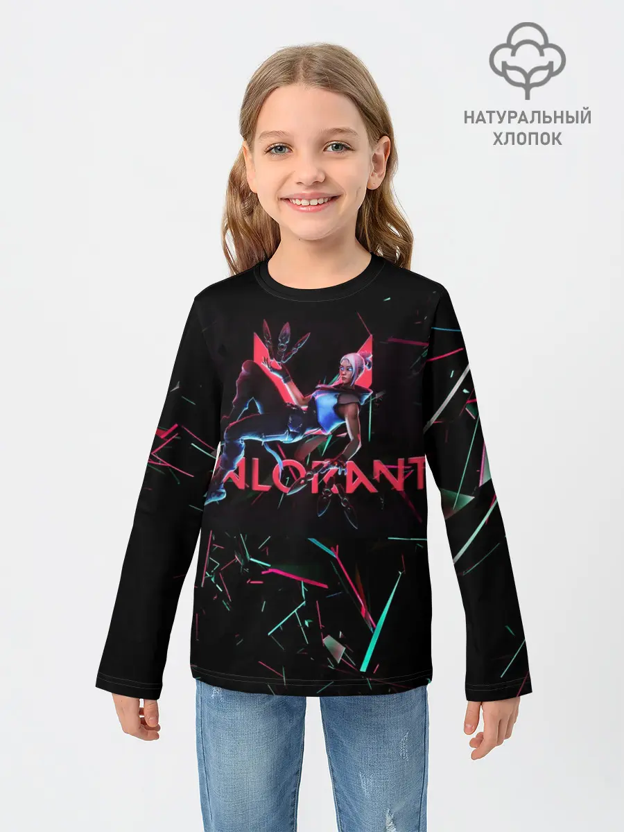 Детский лонгслив / Jett | Valorant