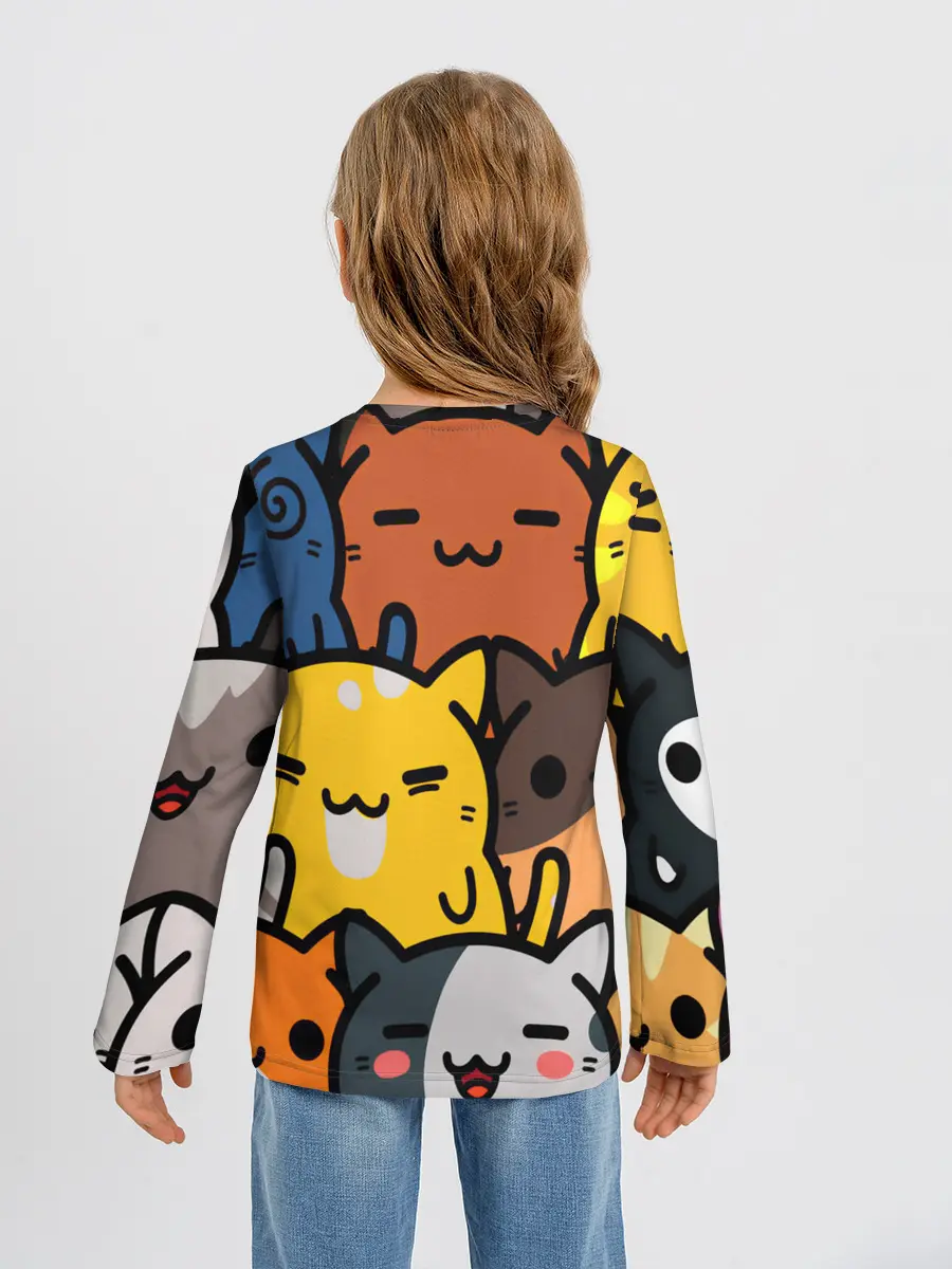 Детский лонгслив / КОТЕЙКИ