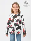 Детский лонгслив / Черный котик