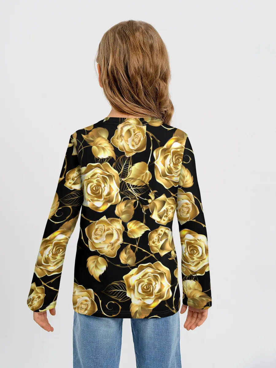 Детский лонгслив / Golden Roses
