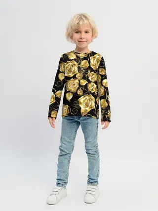 Детский лонгслив / Golden Roses