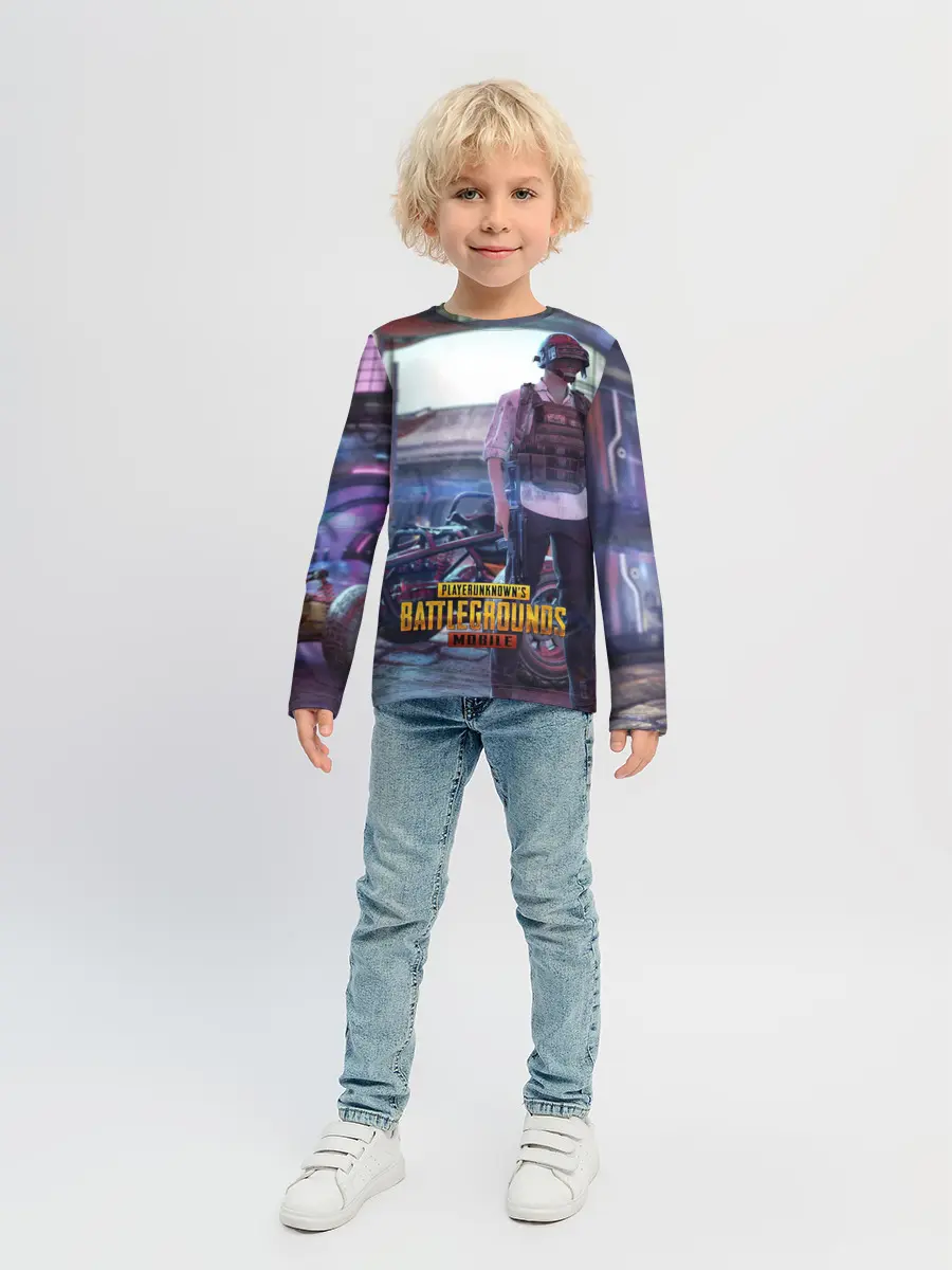 Детский лонгслив / Pubg