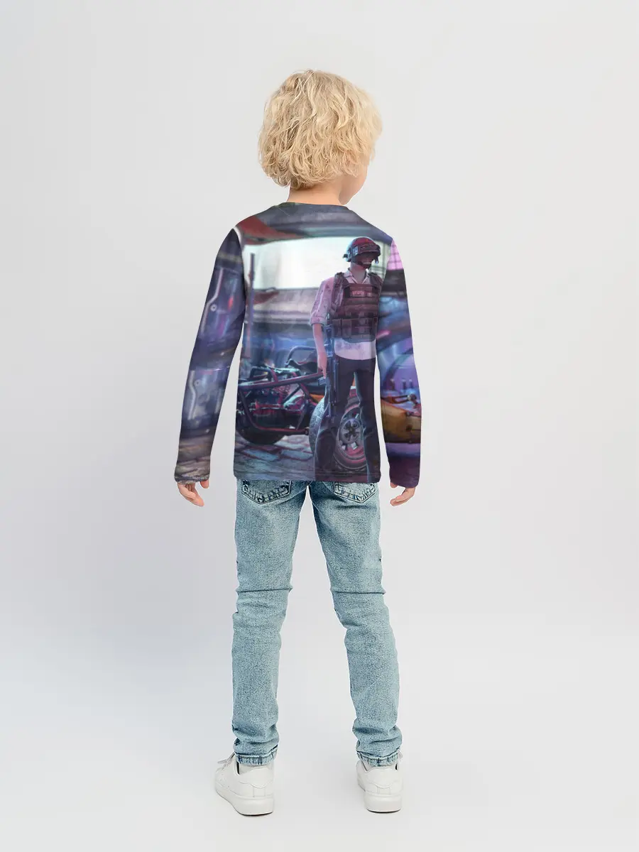 Детский лонгслив / Pubg