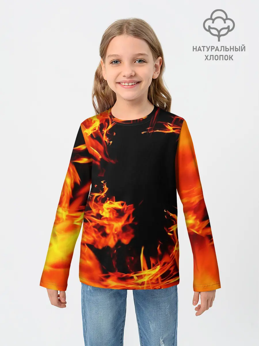 Детский лонгслив / ОГОНЬ | FIRE