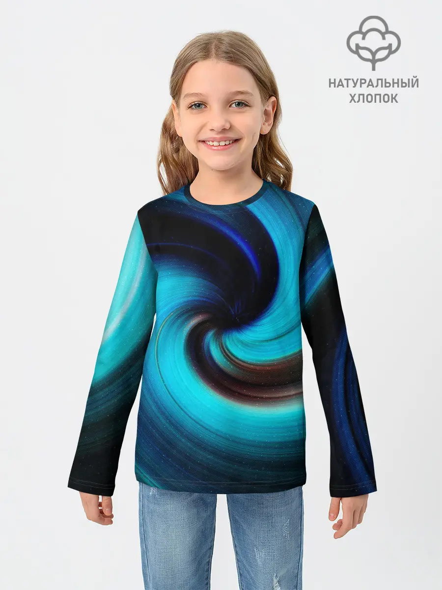 Детский лонгслив / BLUE HOLE | SPACE