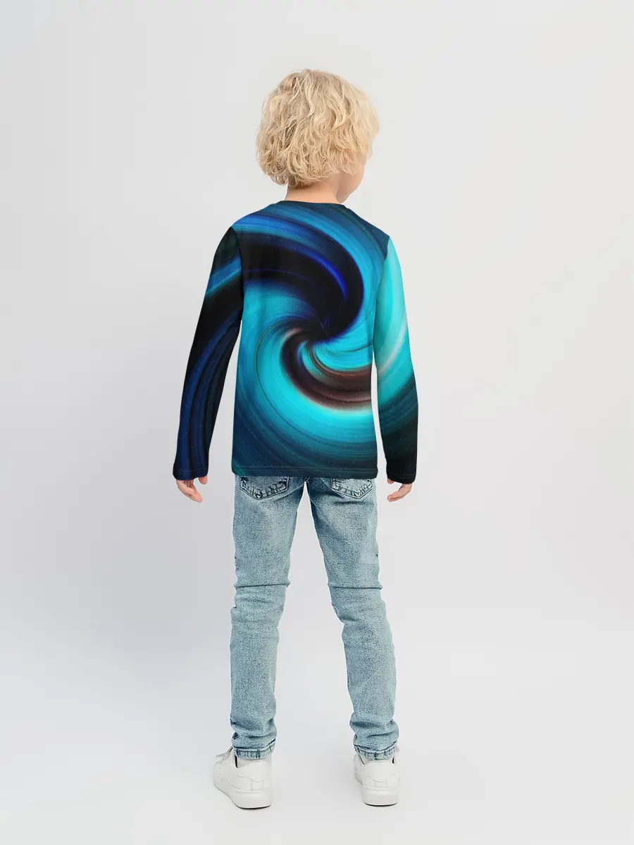 Детский лонгслив / BLUE HOLE | SPACE