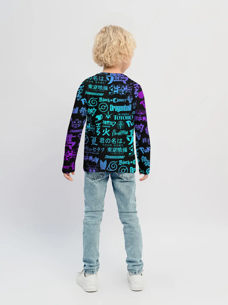 Детский лонгслив / ЛОГОТИПЫ АНИМЕ | ANIME LOGO