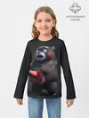 Детский лонгслив / Kumamon прикрылся