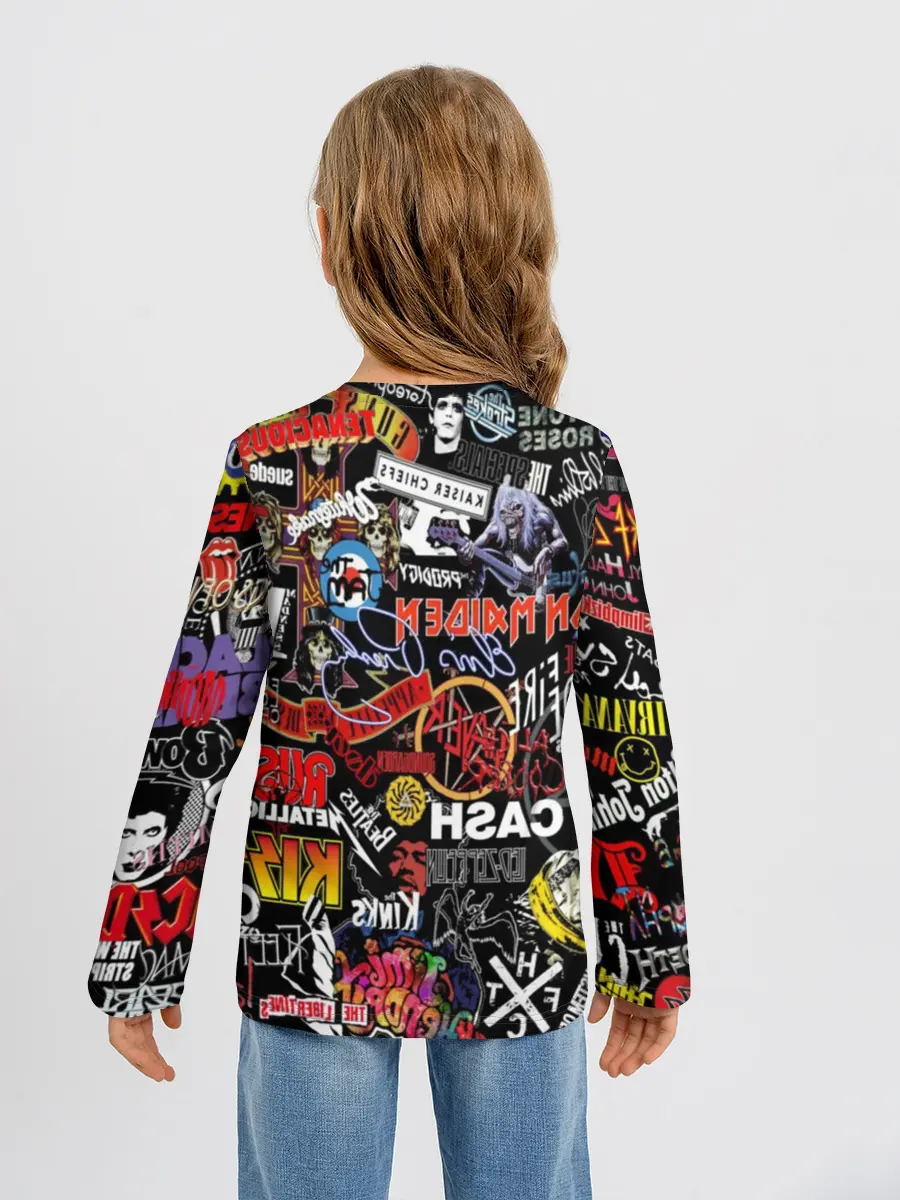 Детский лонгслив / Rock | Логотипы