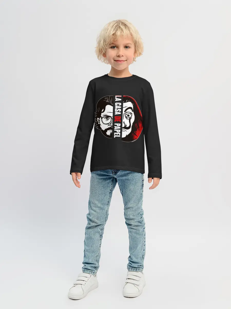 Детский лонгслив / Бумажный Дом