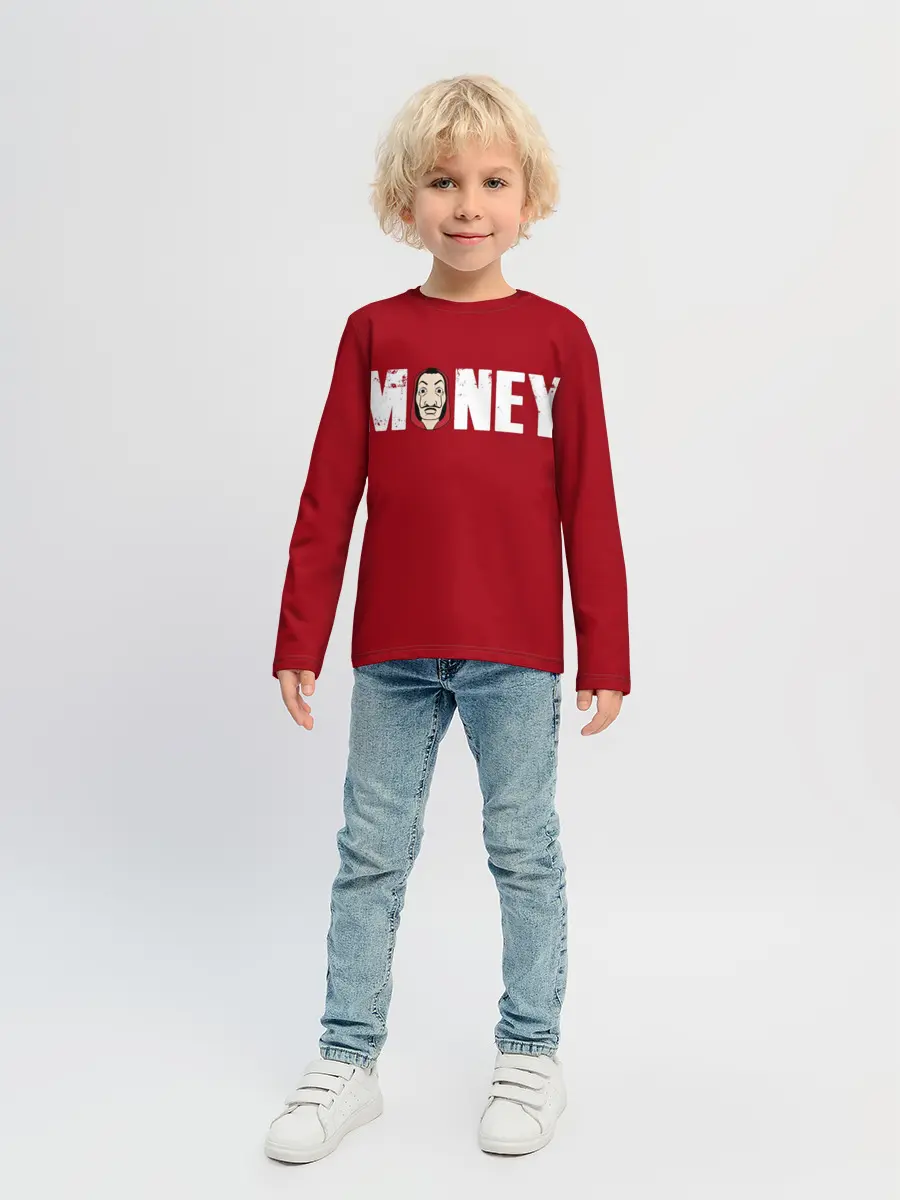 Детский лонгслив / Бумажный Дом