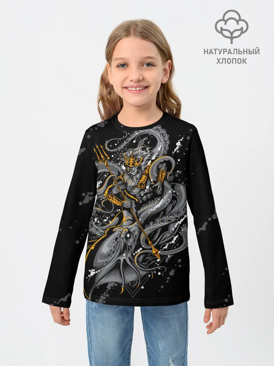 Детский лонгслив / Сражение Зевса